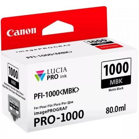 Cartucho de Tinta Original Canon PFI-1000MBK- Negro Mate