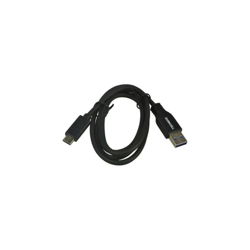 Cable USB 3-0 Tipo-C Duracell USB5031A- USB Tipo-C Macho - USB Macho- 1m- Negro