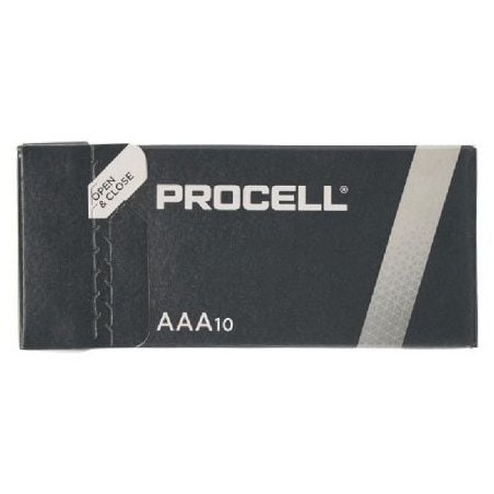 Pack de 10 Pilas AAA L03 Duracell PROCELL ID2400IPX10- 1-5V- Alcalinas