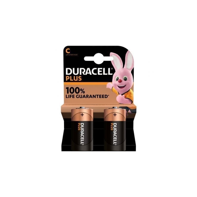 Pack de 2 Pilas C Duracell LR14- 1-5V- Alcalinas