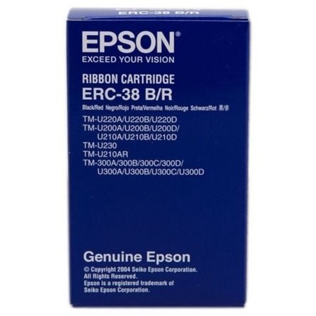 Cinta Nylon Epson ERC-38- Negro- Rojo