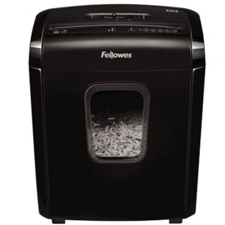 Destructora Fellowes 6M- Minicorte de 4 x 12mm- Negra