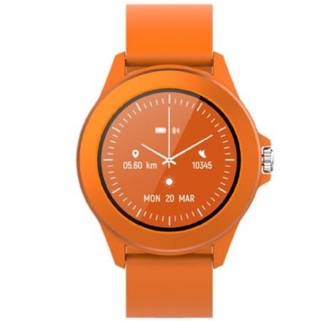 Smartwatch Forever Colorum CW-300- Notificaciones- Frecuencia Cardíaca- Naranja