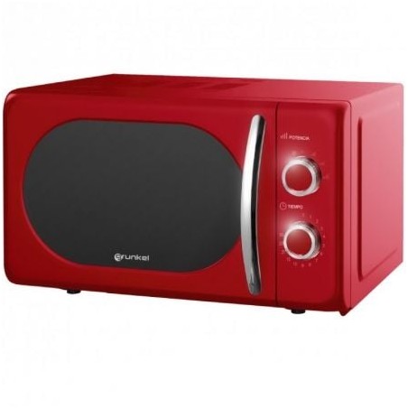 Microondas Grunkel Vintage MW-20ROJO- 700W- Capacidad 20L- Rojo