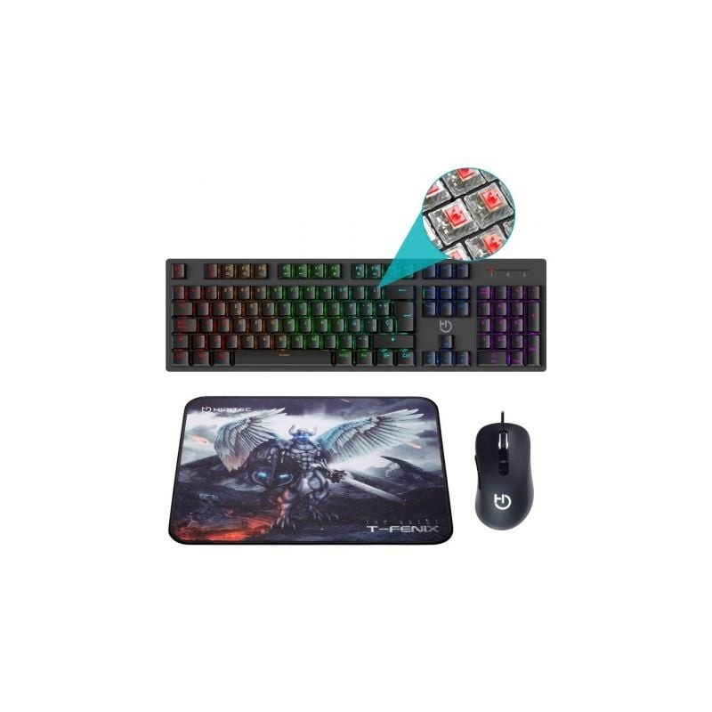 Pack hiditec teclado gaming gk400+raton blitz