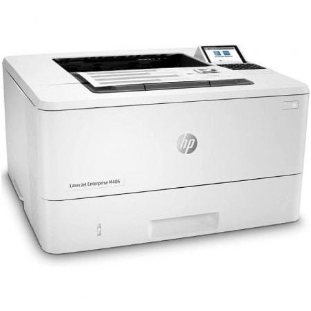 Impresora Láser Monocromo HP Laserjet Enterprise M406DN Dúplex- Blanca