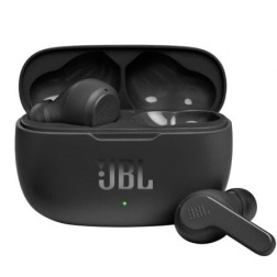 Auriculares Bluetooth JBL Wave 200TWS con estuche de carga- Autonomía 5h- Negros