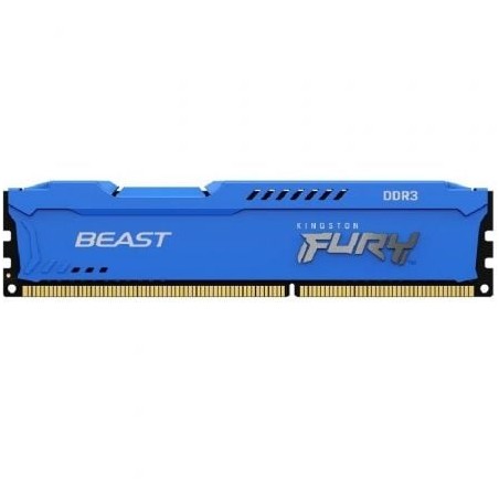 Memoria RAM Kingston FURY Beast 8GB- DDR3- 1600MHz- 1-5V- CL10- DIMM