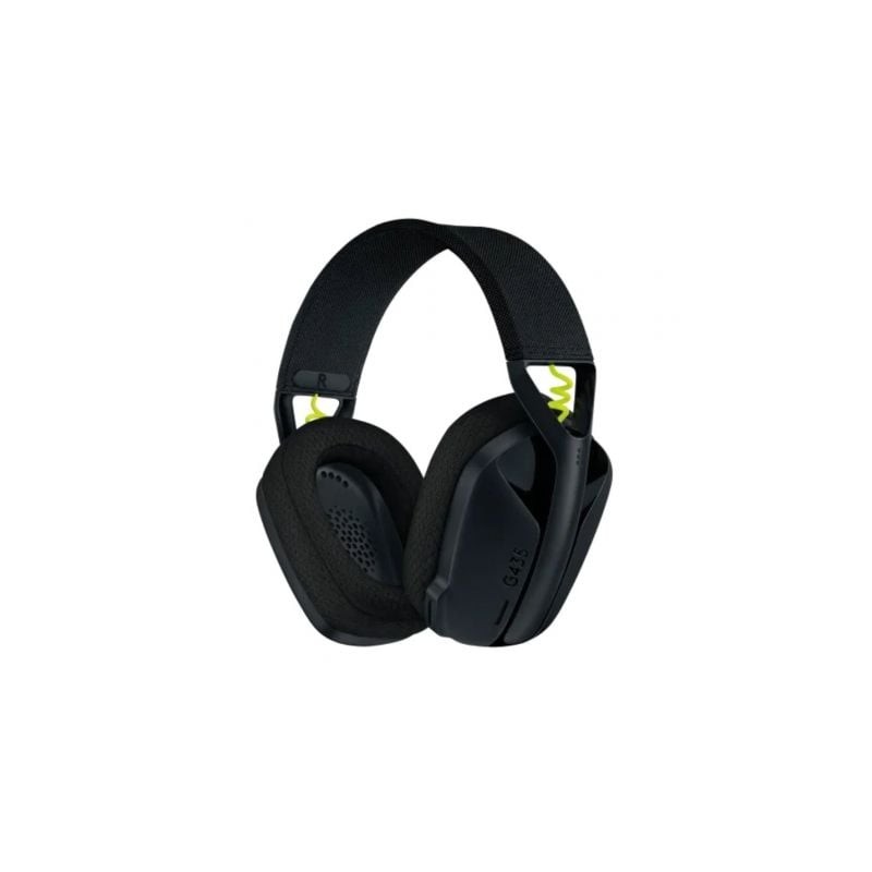 Auriculares Gaming InalÃ¡mbrico con MicrÃ³fono Logitech G435- Bluetooth- Negro y Amarillo Fluorescente