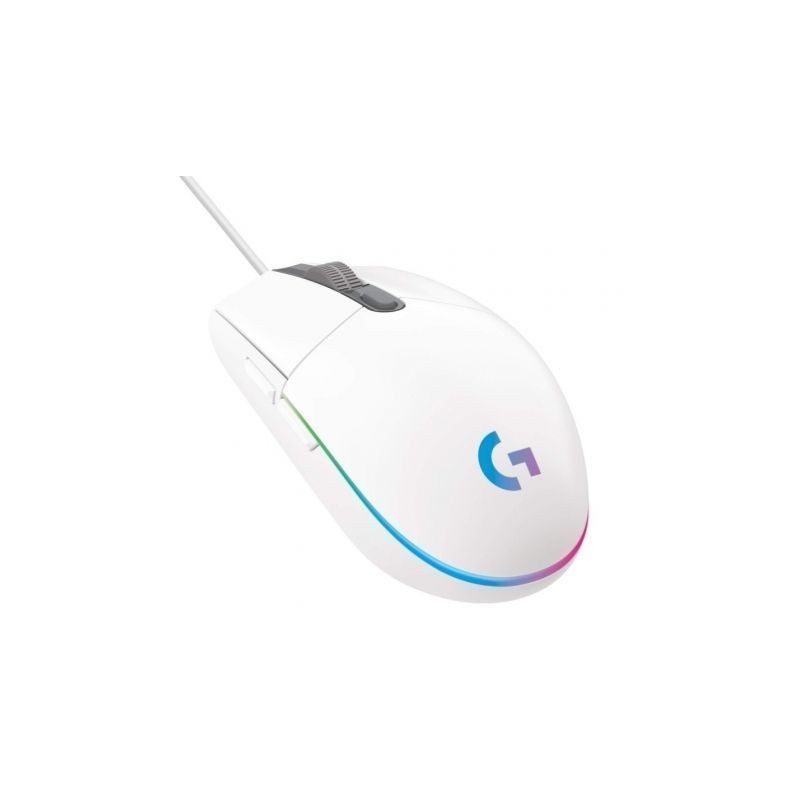 Ratón Gaming Logitech G102 Lightsync- Hasta 8000 DPI- Blanco