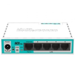 Router Mikrotik Hex Lite RB750R2 5 Puertos- RJ45 10-100- PoE