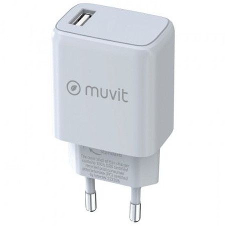 Cargador de Pared Muvit For Change MCACC0002- 1xUSB- 15W