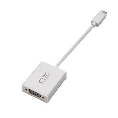 Cable Conversor Nanocable 10-16-4101- USB Tipo-C Macho - VGA Hembra