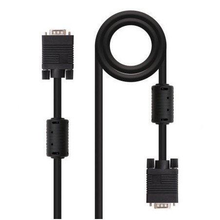 Cable SVGA Nanocable 10-15-0115- VGA Macho - VGA Macho- 15m- Negro