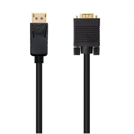 Cable Conversor Nanocable 10-15-4401- DisplayPort Macho - VGA Macho- 1m- Negro