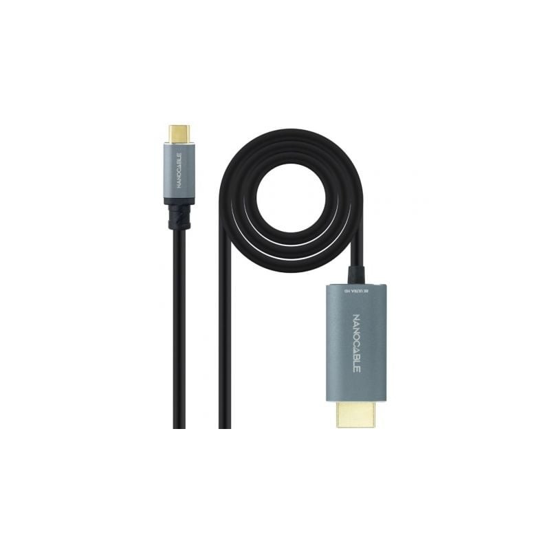 Cable Conversor Nanocable 10-15-5162- USB Tipo-C Macho - HDMI Macho- 1-8m- Negro