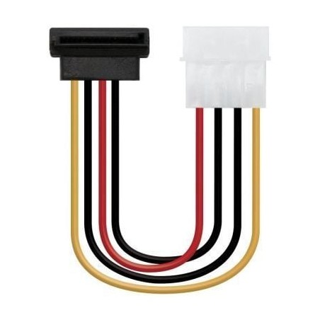 Cable de Alimentación SATA Nanocable 10-19-0201-OEM- Molex Macho - SATA Hembra- 16cm