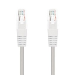 CABLE RED UTP CAT5E RJ45 NANOCABLE 1M BLANCO