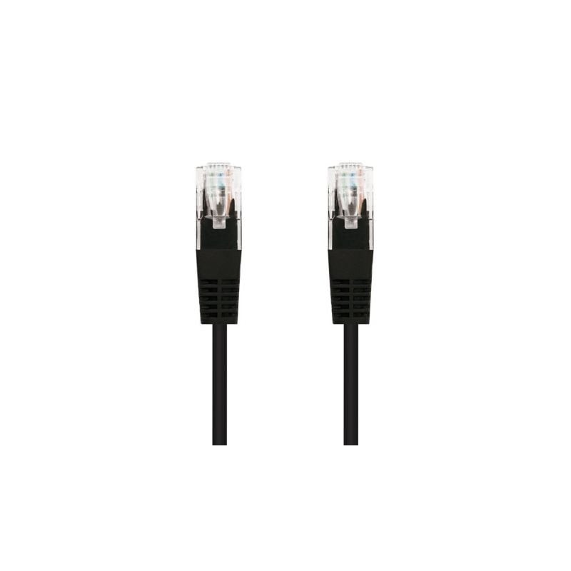 Cable de Red RJ45 UTP Nanocable 10-20-0102-BK Cat-5e- 2m- Negro