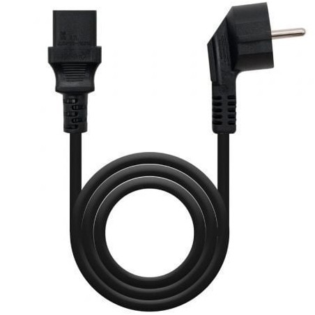 Cable Alimentación CPU Nanocable 10-22-0102-L2- CEE7 Macho - C13 Hembra- 2m- Negro