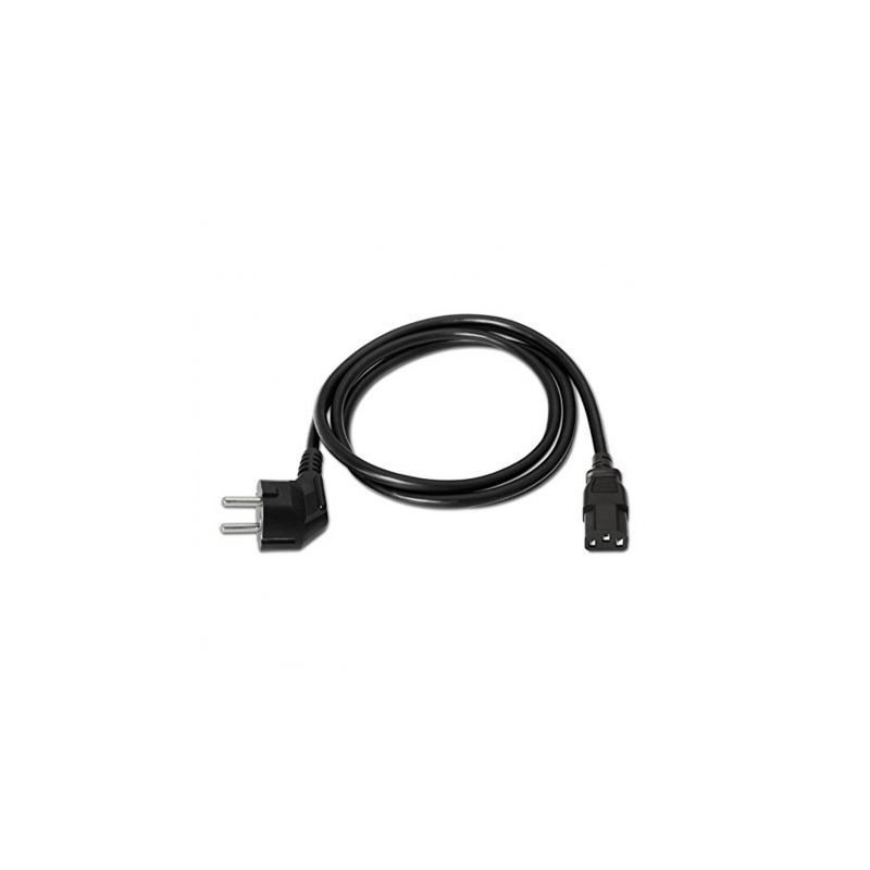 Cable Alimentación Nanocable 10-22-0102- Schuko Macho - C13 Hembra- 1-5m- Negro