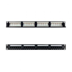 Patch Panel Nanocable 10-21-4124- 24 Puertos- Cat-6a- Altura 1U