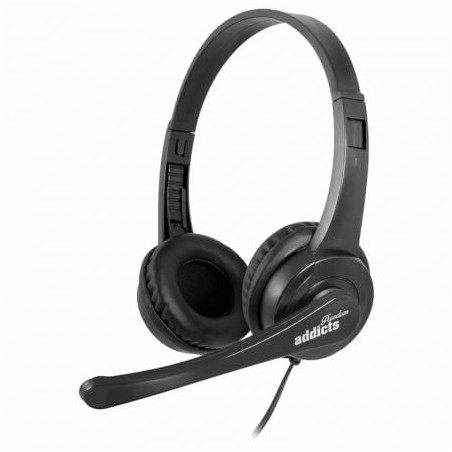 Auriculares NGS VOX505 USB- con Micrófono- USB- Negros