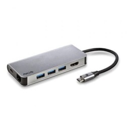 Docking USB Tipo-C NGS WonderDock8- 3xUSB- 1xUSB Tipo-C DP- 1xHDMI- 1xRJ45- 1xLector Tarjetas SD