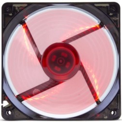 VENTILADOR CAJA NOX COOL FAN LED 120MM NEGRO LED ROJO