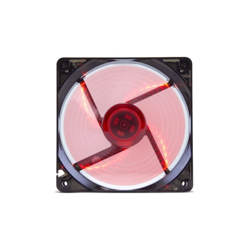 VENTILADOR CAJA NOX COOL FAN LED 120MM NEGRO LED ROJO