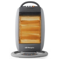 Estufa Halógena Orbegozo BP 5008- 3 niveles de potencia- 1200W