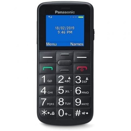 Teléfono Móvil Panasonic KX-TU110EXB para Personas Mayores- Negro