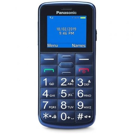 Teléfono Móvil Panasonic KX-TU110EXC para Personas Mayores- Azul