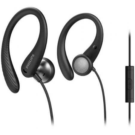 Auriculares Deportivos Philips TAA1105BK- con Micrófono- Jack 3-5- Negros