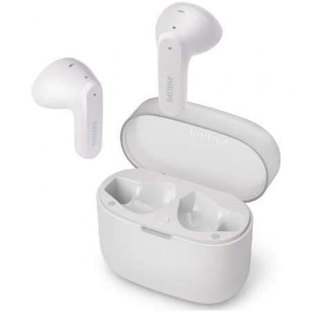 Auriculares Bluetooth Philips TAT2139WH con estuche de carga- Autonomía 7h- Blancos