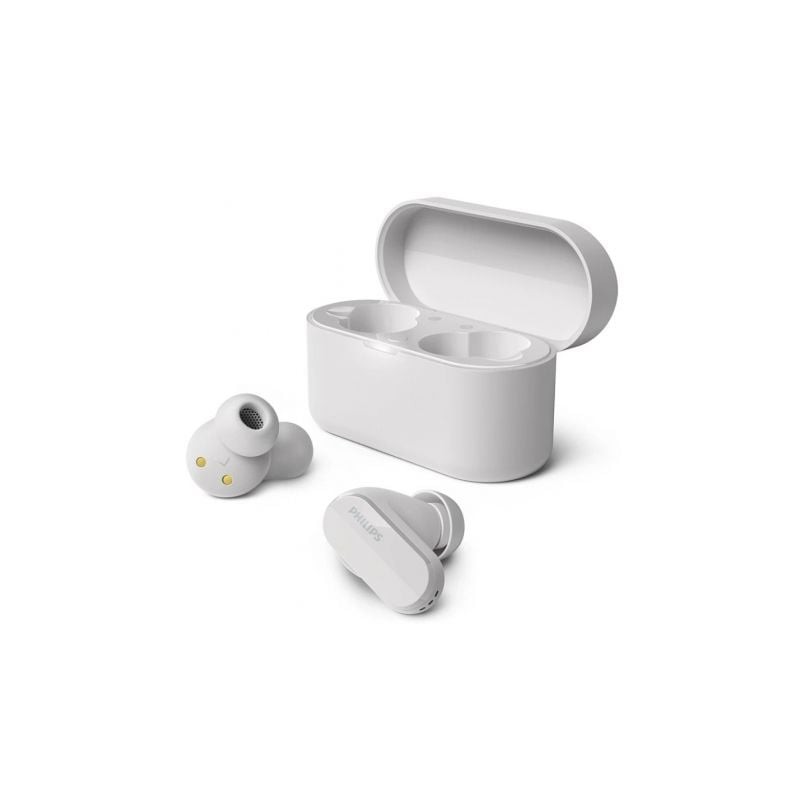 Auriculares Bluetooth Philips TAT3508WT con estuche de carga- Autonomía 7h- Blancos