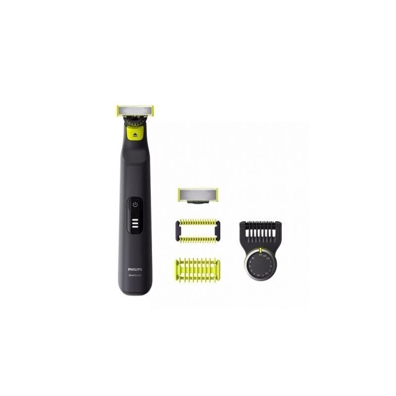 Cortabarbas + Recortadora Philips Oneblade Pro 360 QP6541-15- con Batería- 4 Accesorios