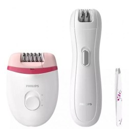 Depiladora Philips Satinelle Essential BRP506- con Cable- Incluye Minidepiladora