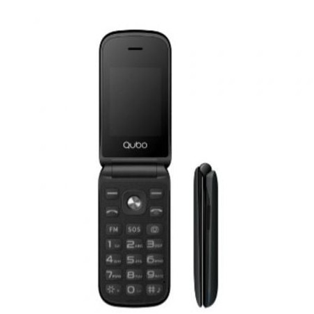 Teléfono Móvil Qubo X-209 4G para Personas Mayores- Negro