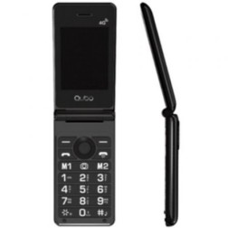 Teléfono Móvil Qubo X-28 4G para Personas Mayores- Negro