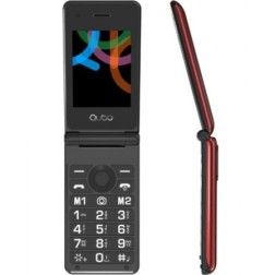 Teléfono Móvil Qubo X-28RD para Personas Mayores- Rojo