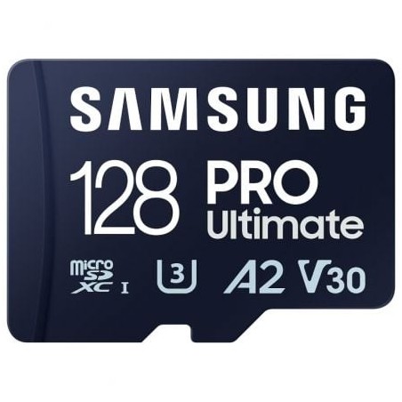 Tarjeta de Memoria Samsung Pro Ultimate 128GB microSD XC con Adaptador- Clase 10- 200MBs