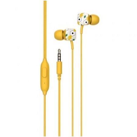 Auriculares Intrauditivos SPC Hype- con Micrófono- Jack 3-5- Amarillos