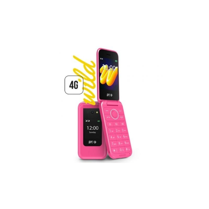 Teléfono Móvil SPC WILD para Personas Mayores- 4G- Rosa