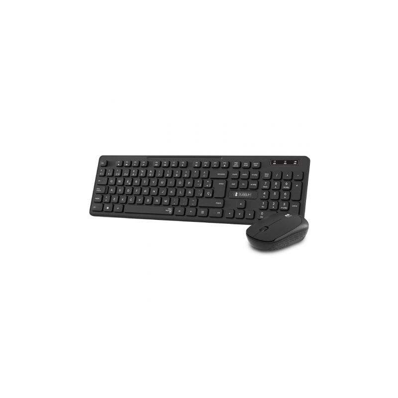 Teclado y Ratón Inalámbrico Subblim Combo Business Slim CSSW10- Negro