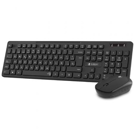 Teclado y Ratón Inalámbrico Subblim Combo Business Slim CSSW10- Negro