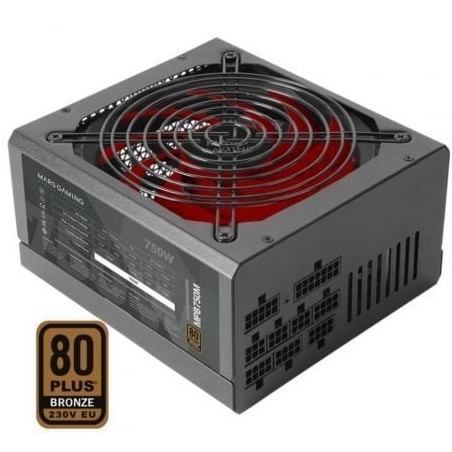 Fuente de Alimentación Mars Gaming MPB750M- 750W- Ventilador 14cm- 80 Plus Bronze