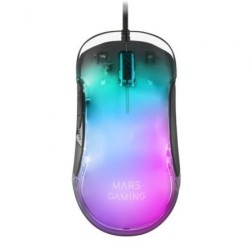 Ratón Gaming Mars Gaming MMGLOW- Hasta 12800DPI- Negro