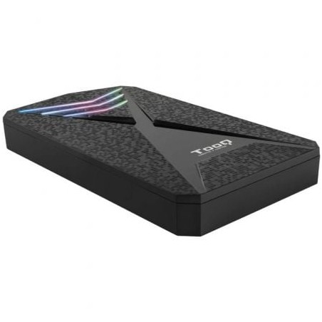 Caja Externa Gaming para Disco Duro de 2-5" TooQ TQE-2550RGB- USB 3-1- Sin tornillos