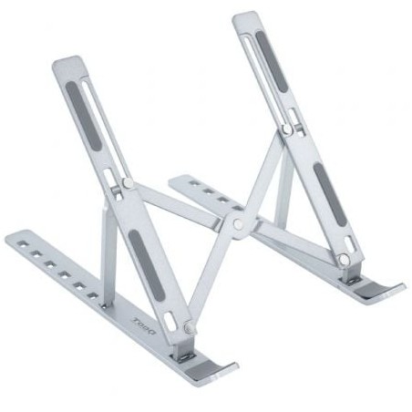 Soporte TooQ TQLRS0035-AL para Portátil- Tablet hasta 15"- Plata